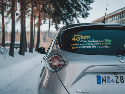Comment prolonger l'autonomie réelle d'une renault zoe de 40 km en hiver sans changer de batterie