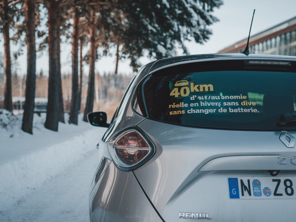 Comment prolonger l'autonomie réelle d'une renault zoe de 40 km en hiver sans changer de batterie